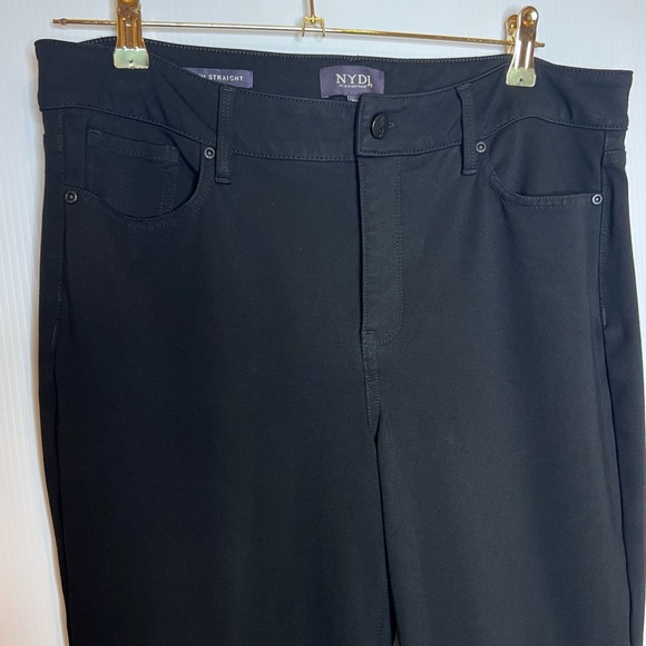 NYDJ Marilyn Straight Pants in Ponte Knit. Size 12P - Picture 6 of 12